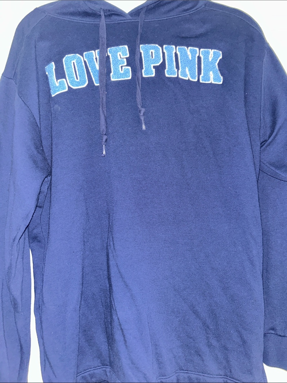 PINK Victoria's Secret Navy 'LOVE PINK' Crewneck Sweatshirt